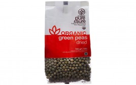 Pure & Sure Organic Green Peas Dried   Pack  500 grams